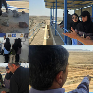 بازدید دانشجویان ارشد و اساتید زمین‌شناسی دانشگاه از معدن 19D